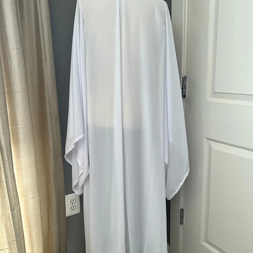 Jennafer Grace Ivory Sheer Kimono - Picture 7 of 14